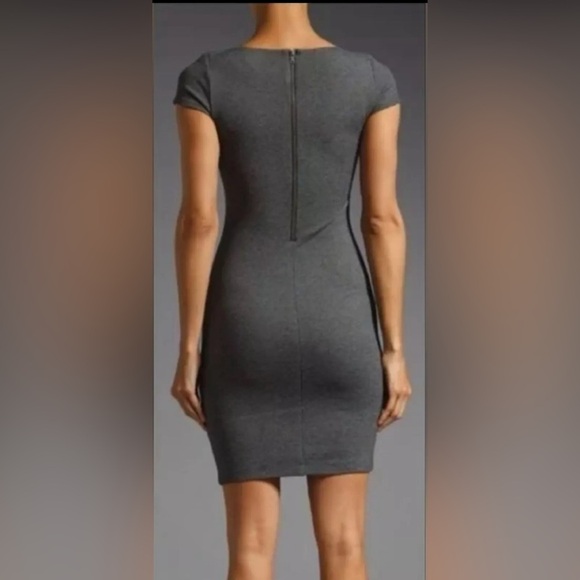 Alice + Olivia Short Sleeve Tiffany Dress in Gray‎ Size 10 NWT! - Picture 2 of 10